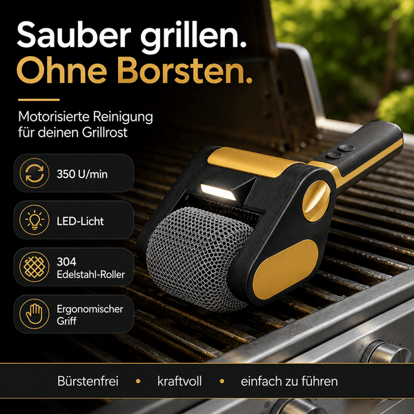 Elektrischer Grillrostreiniger-Roller
