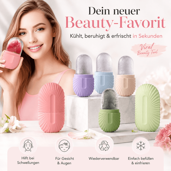 Silikon-Eisform & Gesichtsmassage – Kühlende Frische zum Selbermachen